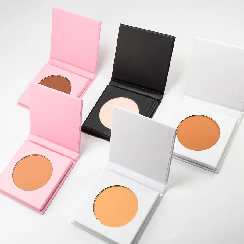 12 Colors Matte Compact Powder Full Coverage Makeup Pressed Powder Compact Private Label