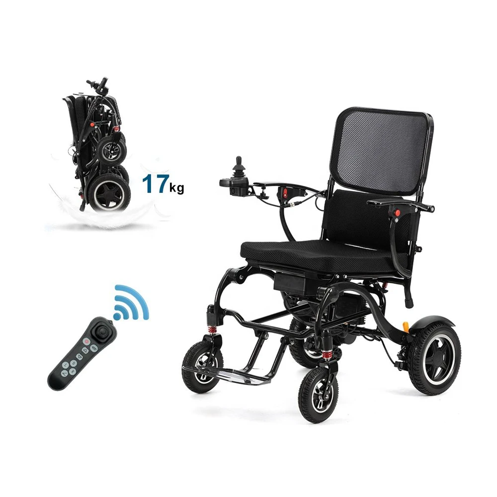 17KG Carbon Fiber Ultralight Electric Wheelchair CE Approved Lightweight Foldable Power Wheelchair