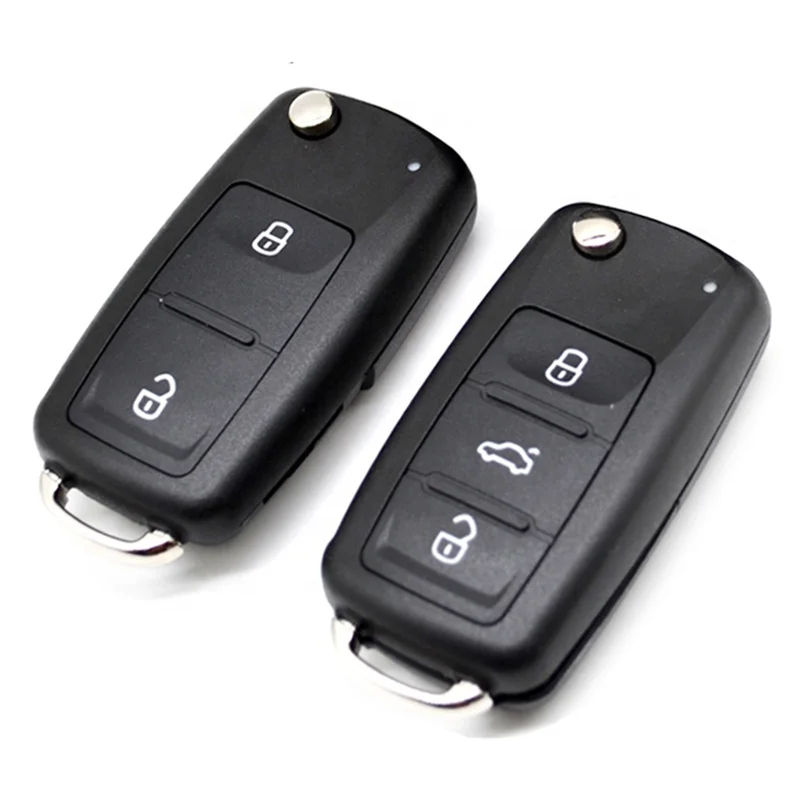 Remote car key Shell Case blank 2/3buttons 5K0837202AD for VW Volkswagen Tiguan Passat MK6 Polo CC Seat Octavia flip key fob re