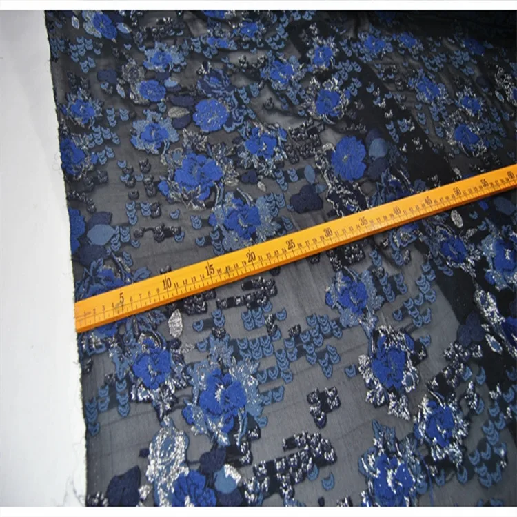 Crinckle вырезать цветок youyu жоржет шелковой ткани