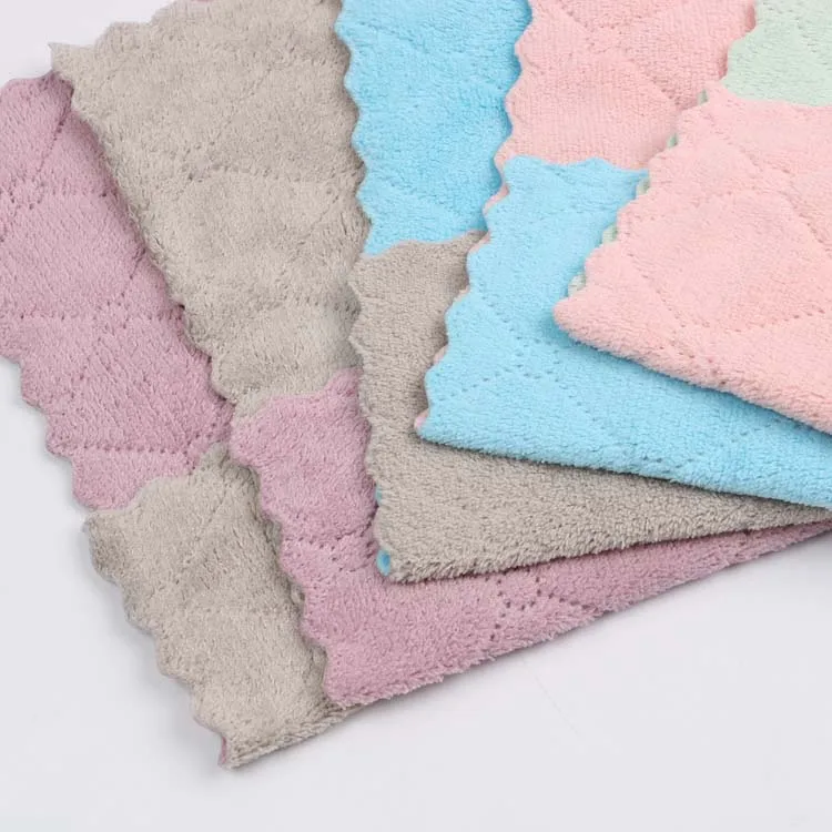 China Wholesale Microfiber Cleaning Towels, Sew Edge , Edgeless All Home Hotel Kitchen Microfiber Cleaning Square Towel