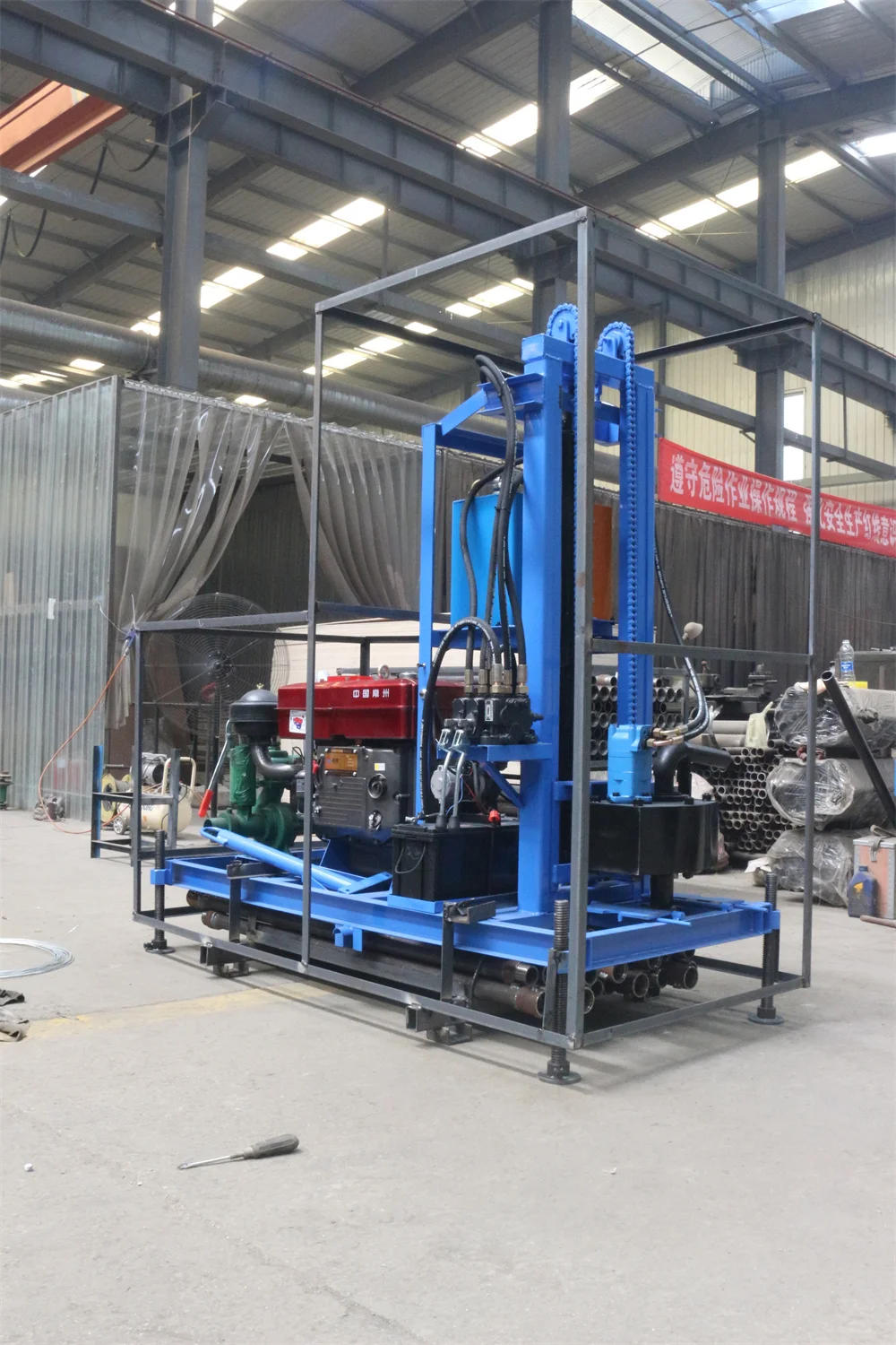 hydraulic power unit diesel 130M depth core drilling rig water well drilling rigs