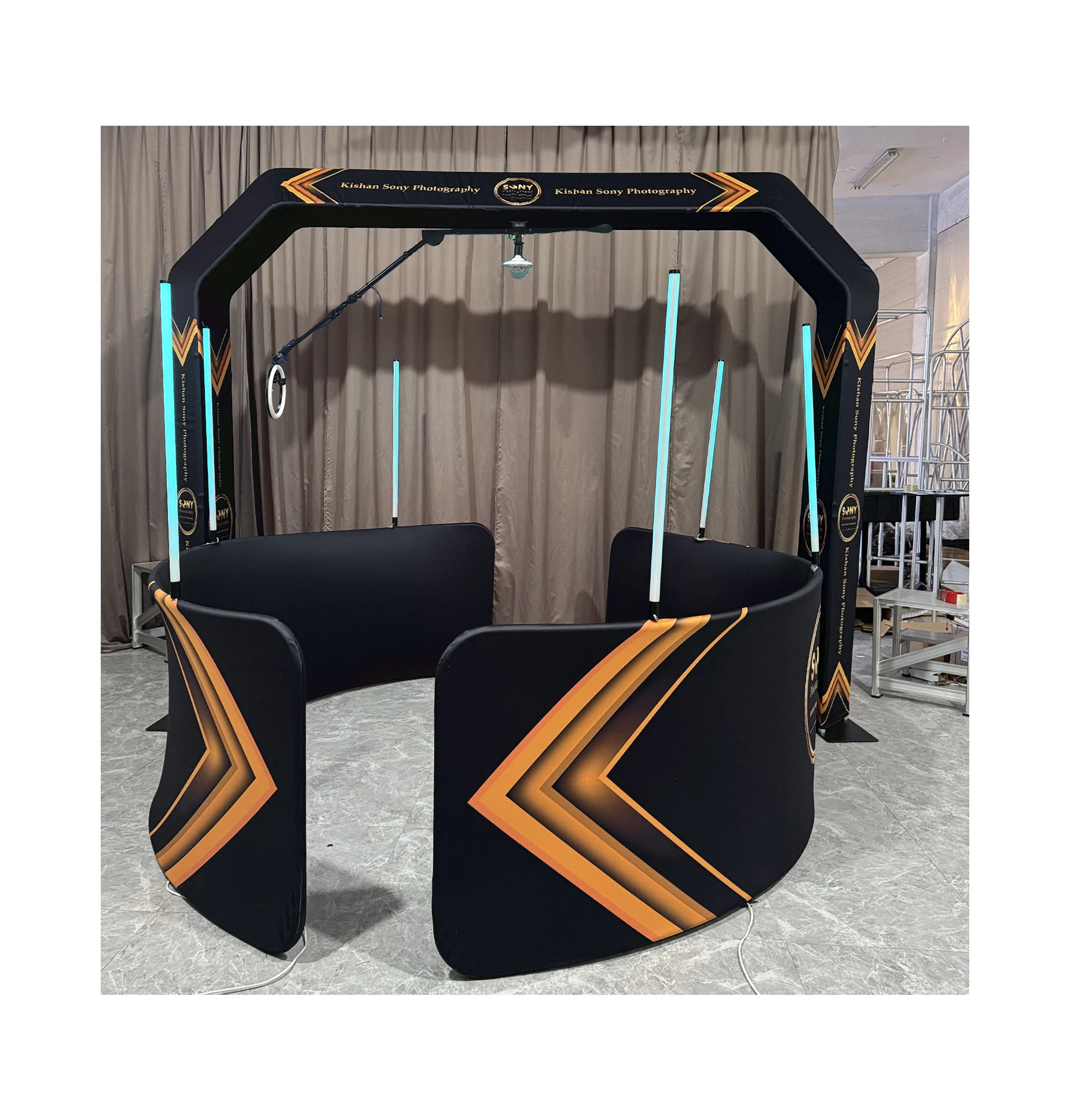 2024 New Over Head 360 Degree Photo Booth Spiner Video Booth Sky 360 Selfie Degree Rotation Spinner Arm Camera Video Booth