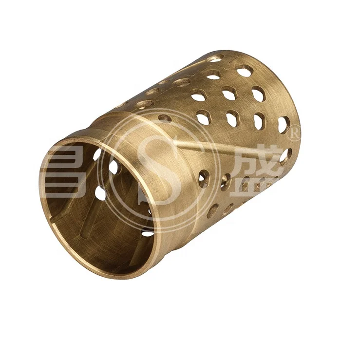 Agricultural Machinery Parts CuSn6 Or CuSn8P Round Oil Hole Split Bronze Bearing Bushing With Seal Ring