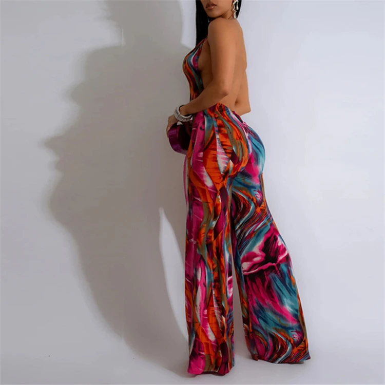 2025Winter Wears Womens Wholesale Sleeveless Camou Jumpsuit