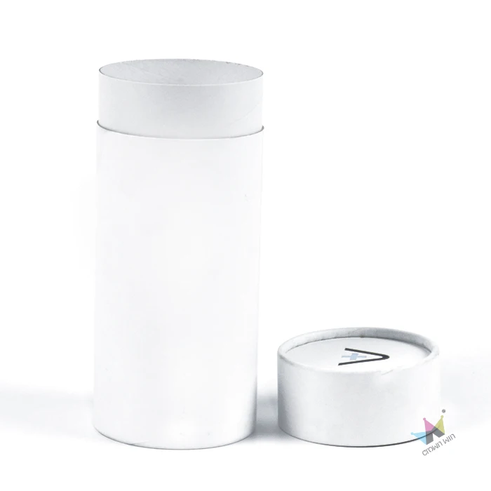 Биоразлагаемые переработанные Заказные круглые картонные крафт-бумажные трубки упаковка на заказ цилиндрическая бумажная коробка упаковка