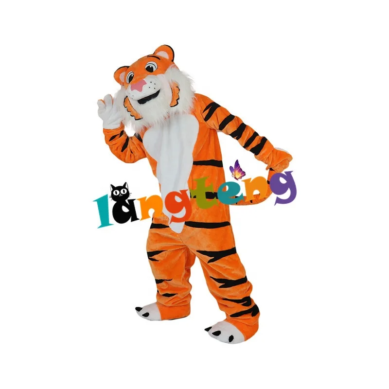 873 Cartoon Halloween Cosplay Party Christmas  Carnival Apparel Orange Tiger Mascot Costumes