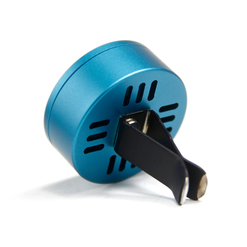 Luxury Metal Solid Diffuser Car Perfume Fragrance Scented Wooden Air Freshener Clip