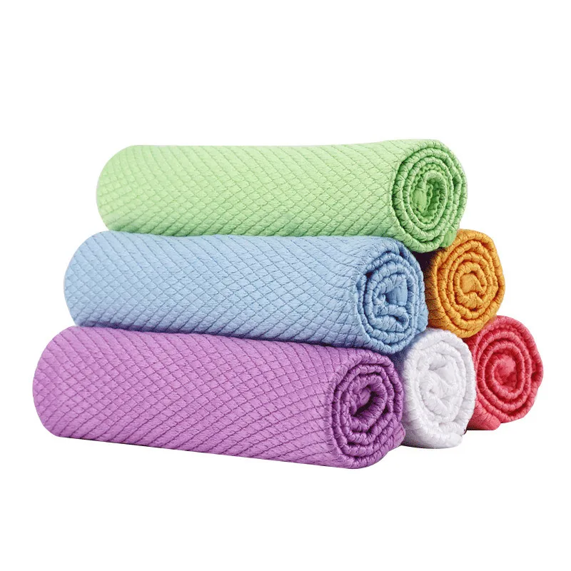 Premium Quality Fishscale Cloth Lint Free Diamond Cleaning Cloth Microfiber Multipurpose For Household