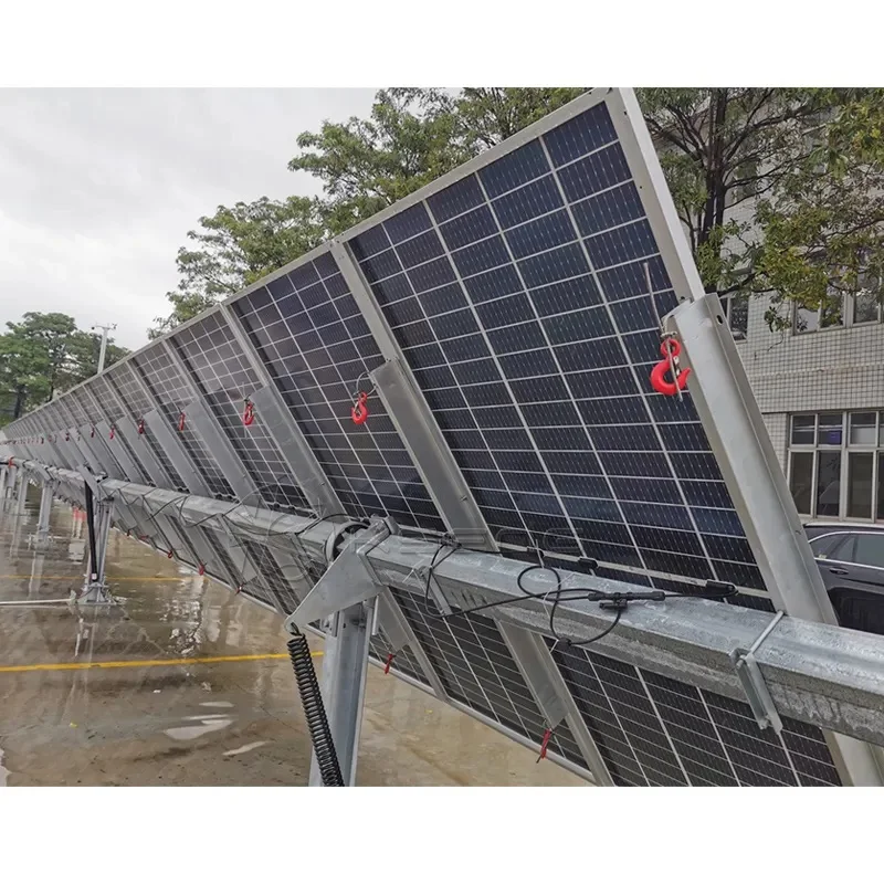 Factory sale pv tracker brackets auto single axis solar tracking system  solar tracker kit