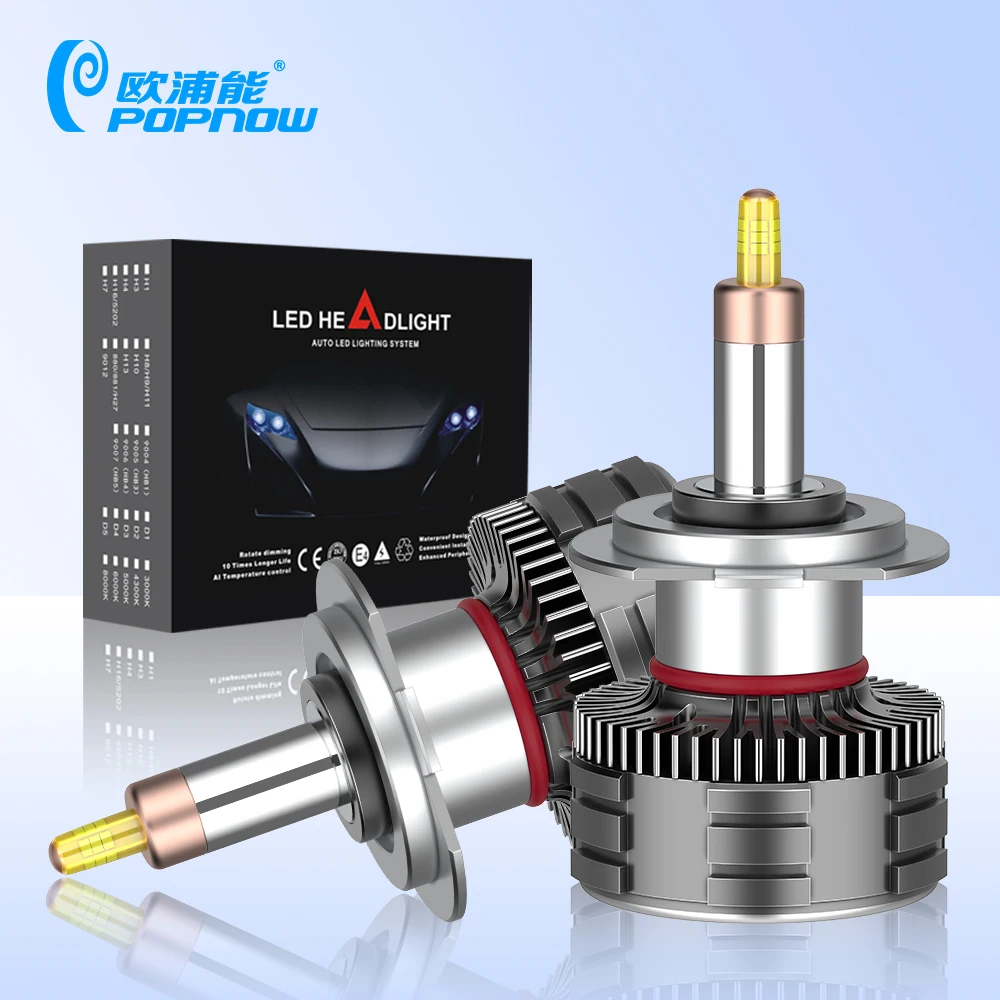 RC40 360 degree 12v 24v led motor headlight 110w auto car led lights super bright car headlamp bulb