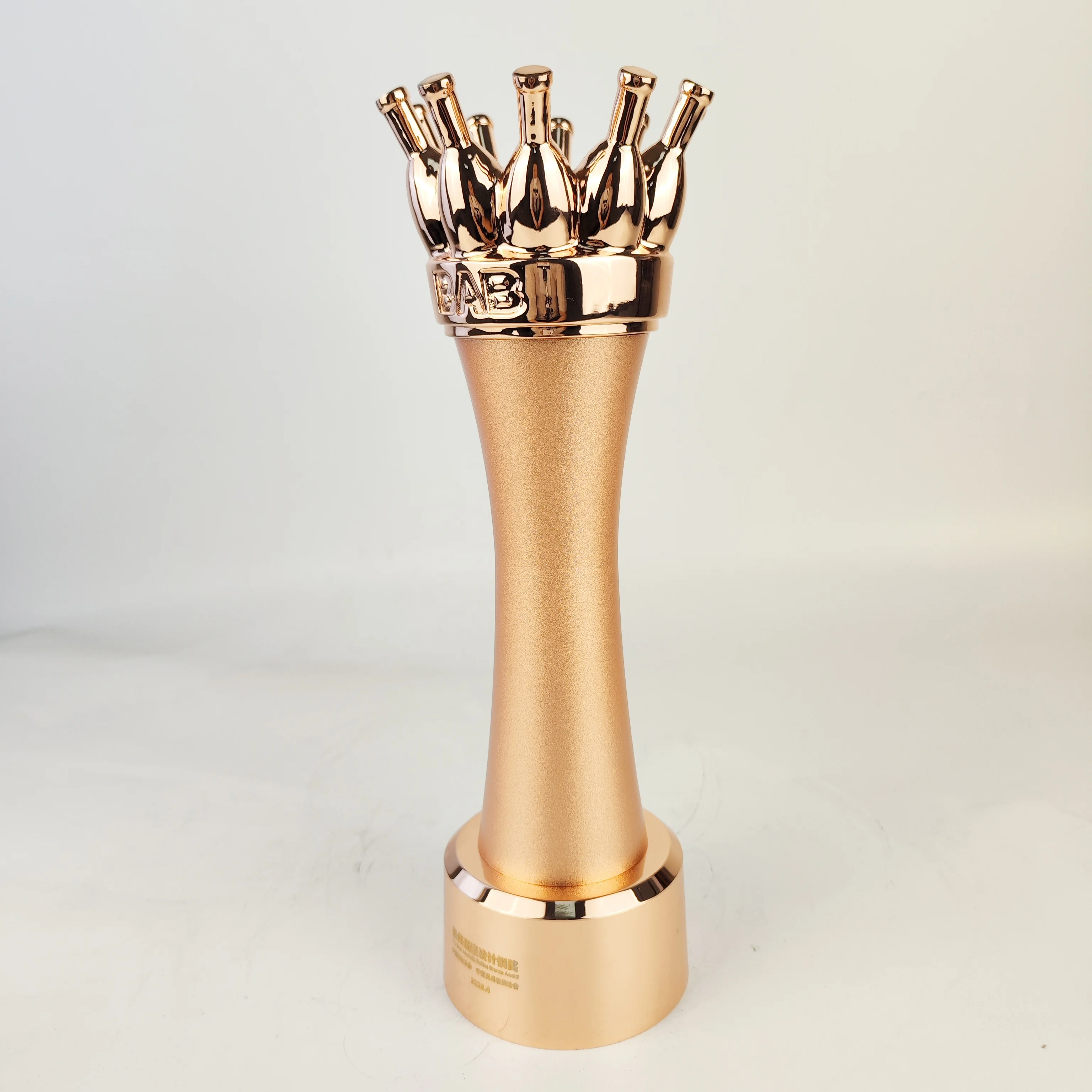 Medal Personalized Wine Bottle 3D Airplane Shape Award Trophy Pink Sports Medal Trophy Football Beer Glass Custom Bowling Trophy