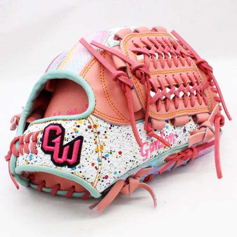Gloves Factory Provide Break in Service Pink Softball Pitching Fast Pitch Glove For Girls