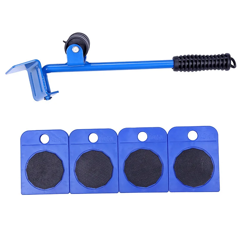 mover tool set in hand 5 Pcs/set Furniture Lifter mover System transport wheels Furniture Slides Kit Heavy Move Tools