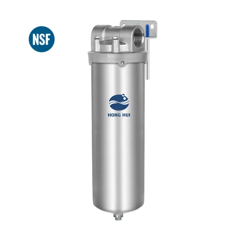 HONG HUI HPS-10C NSF 10 Inch Wholehouse Water Purification Systems Stainless Steel Water Purifier Water Filter Housing