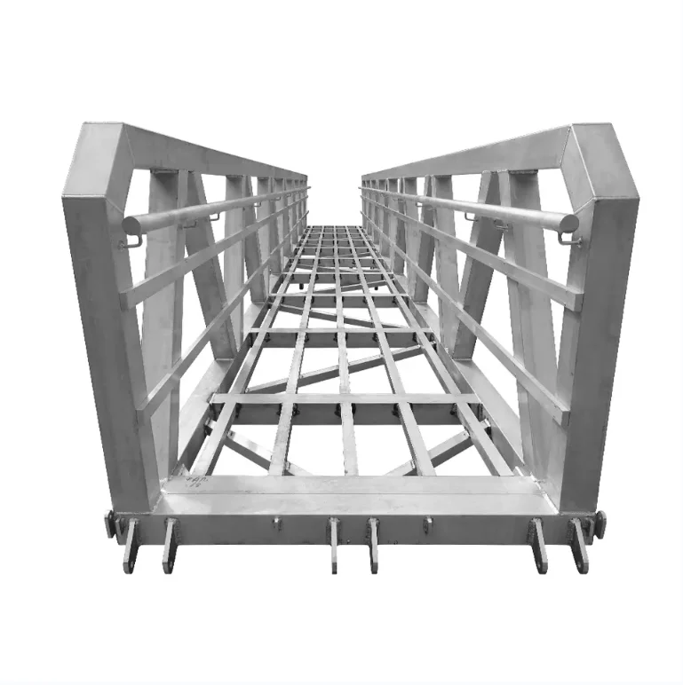 Custom design dock port boarding Marine Aluminium Gangway Pontoon Gangway Jetty Gangway with  Ramp