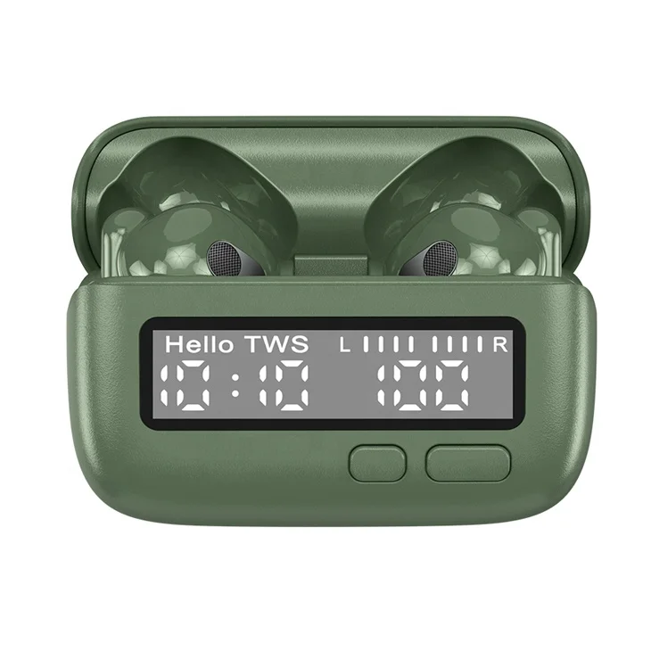 OEM Original Blue tooth Wireless Earphones Earbuds Wireless LCD display Headphones with Type-c