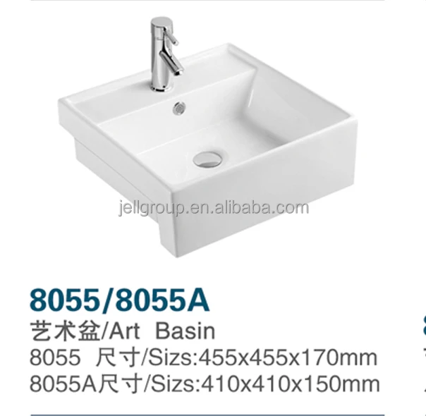 sanitary ware rectangular hand wash bathroom sink ceramic wash basin