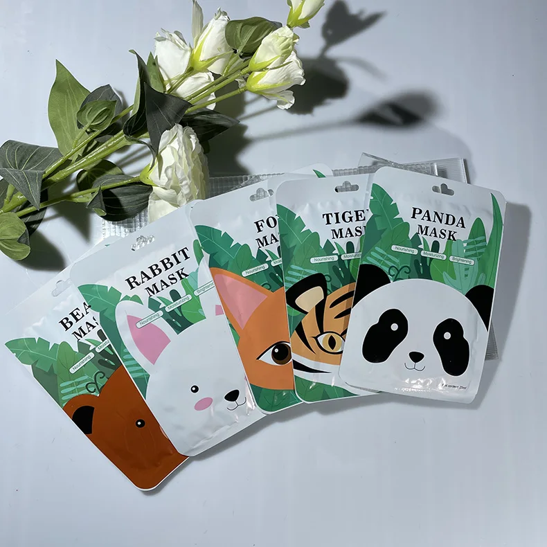 MOOYAM Private Label Custom Animals Facial Sheet Masks Moisturizing Whitening Animal Face & Body Mask