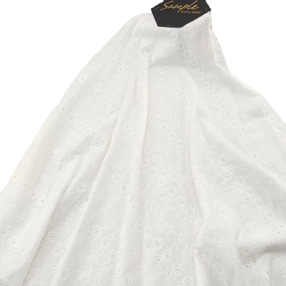 2021 популярные модели, прочная хлопковая кружевная ткань с вышивкой по низкой цене