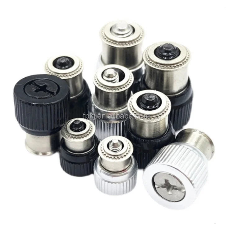 aluminum black panel fastener mounting spring screws m3 m4 m5 m6 pf11 m3.5 spring loaded captive panel screw