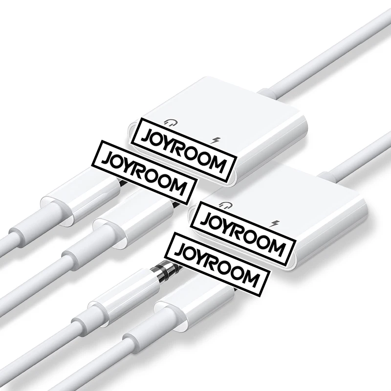 JOYROOM double sided  headphone jack adapter audio adapter headphone splitter  for iphone 7