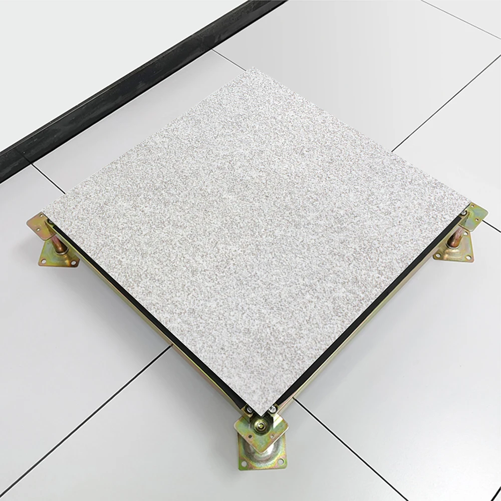 Professional technical 600x600 anti-static floor tiles Straight laying data center antistatic ceramic floor tiles