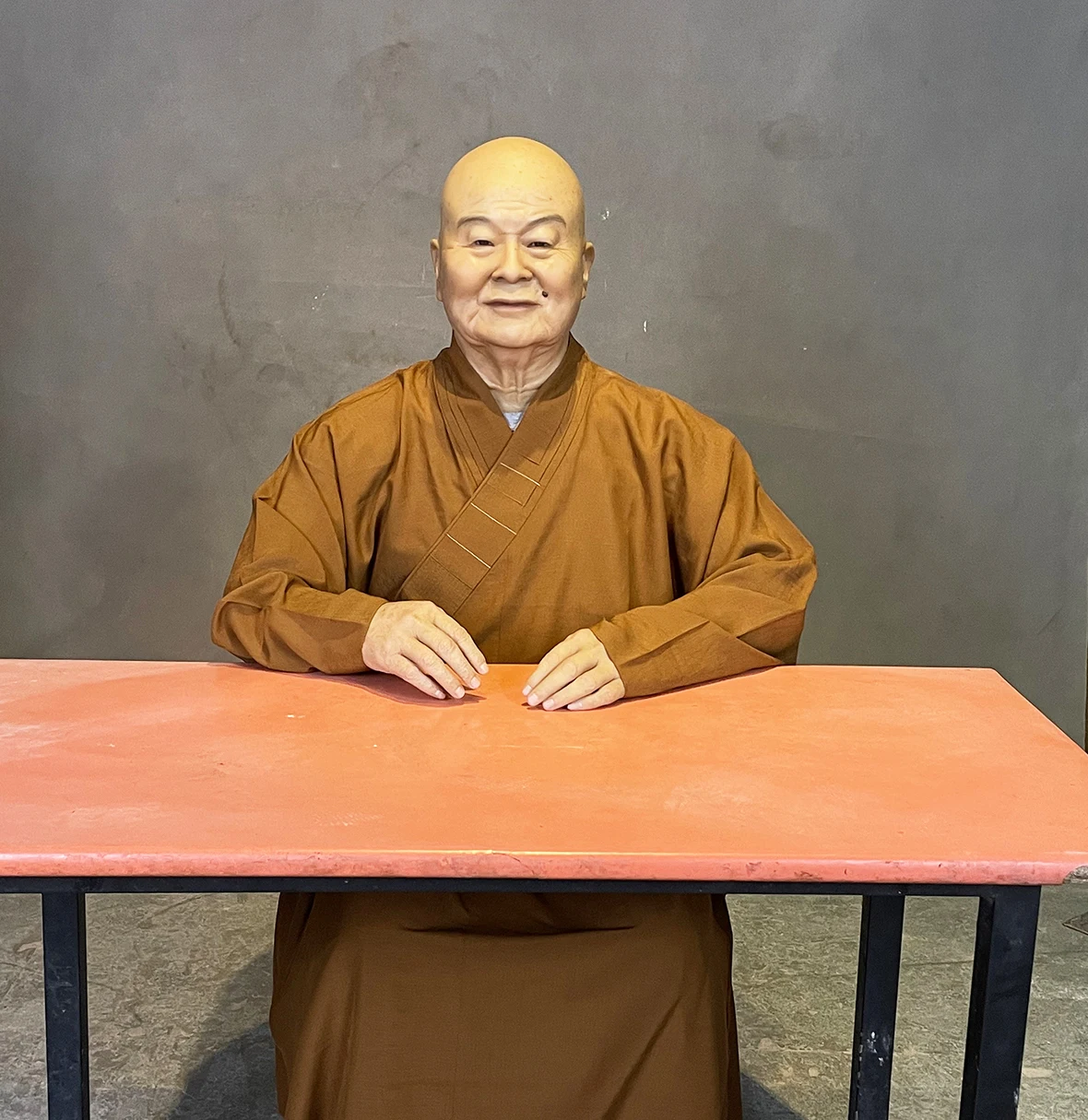 Museum Statue Realistic Lifesize Buddhist Celebrity Silicone Wax Mannequin Master Nebula