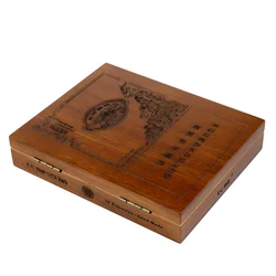 High Quality Custom Mahogany 100% Solid Wood Cigar Box For 10 Cigars