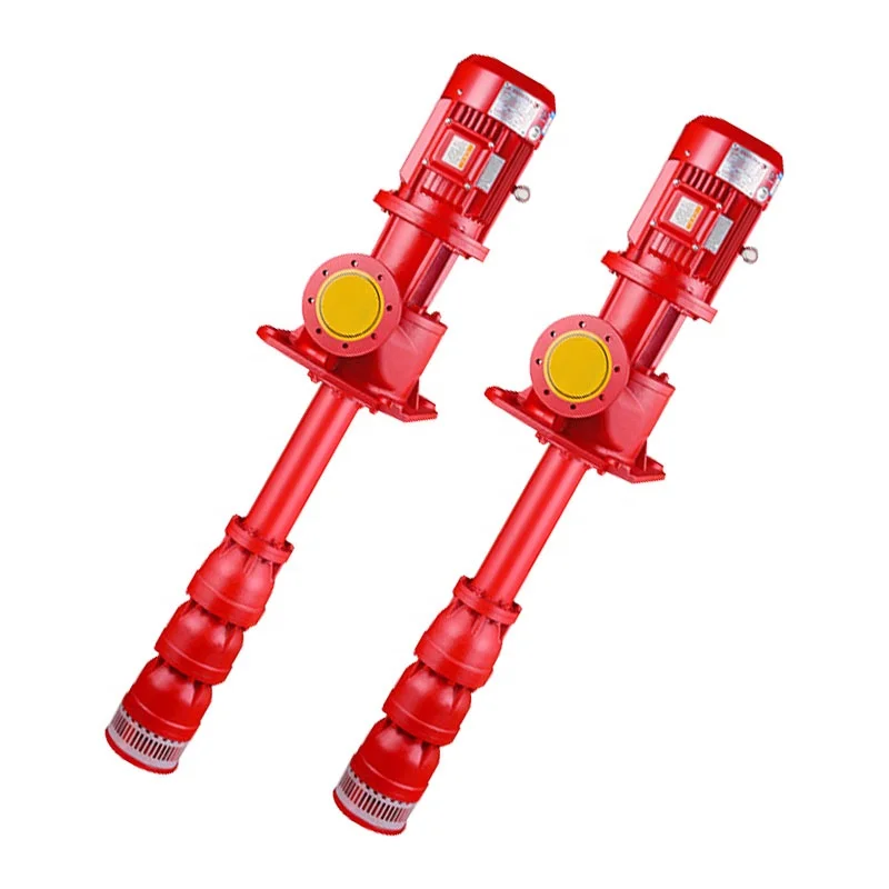 XBD vertical long shaft deep well water pump Low noise water pump motor drives fire pump