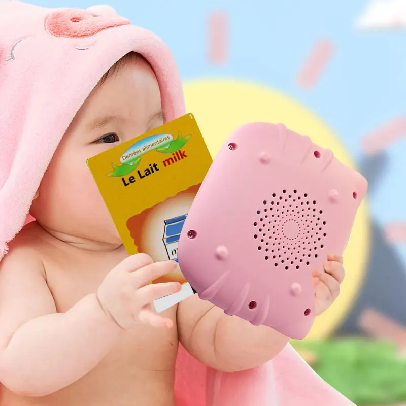 Voiced Sight Cartoon 224 Words Resource Spelling Puzzle Ages 2-6 Educational Toys French Learning Machine Talking Flash Cards