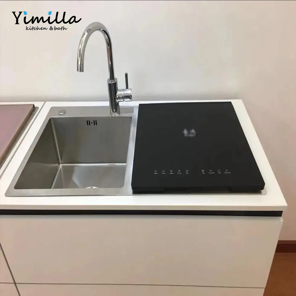 New Design stainless steel sink undermount double bowls dish washer automatic countertop dishwasher smart kitchen sink
