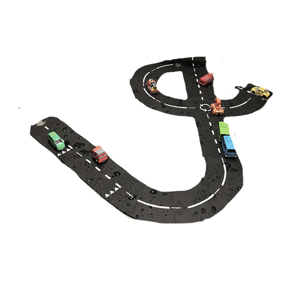 Including 4 Slot Cars 1:43 Scale Headlights And Dual Racing Race Car Track Sets Electric Racing Tracks Toys For Boys And Kids
