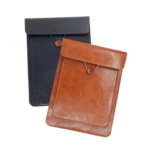 Premium Leather Laptop Sleeve Pouch Bag For Ipad 13.4 Inch Laptop Tablet Waterproof And Anti-scratch