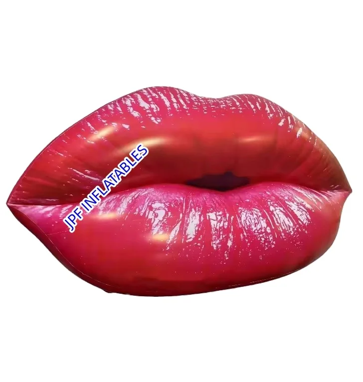 Custom made Inflatable pvc red lips for advertising, Inflatable lip balloon for party decoration