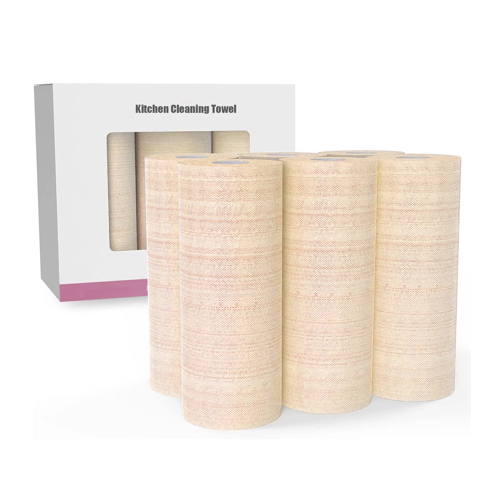 OEM Polyester Embossing reusable Kitchen Cleaning Wipes table cleaning Towel Paper Towel Cleaning Wipes