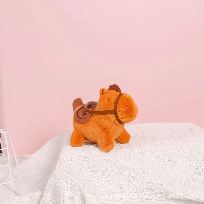 cute plush keychain horse stuffed animal toys soft plush doll kawaii peluches al por mayor plush keychains toys For Claw Machine