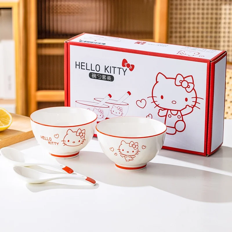 Cute ceramic tableware cartoon household high quality household tableware set