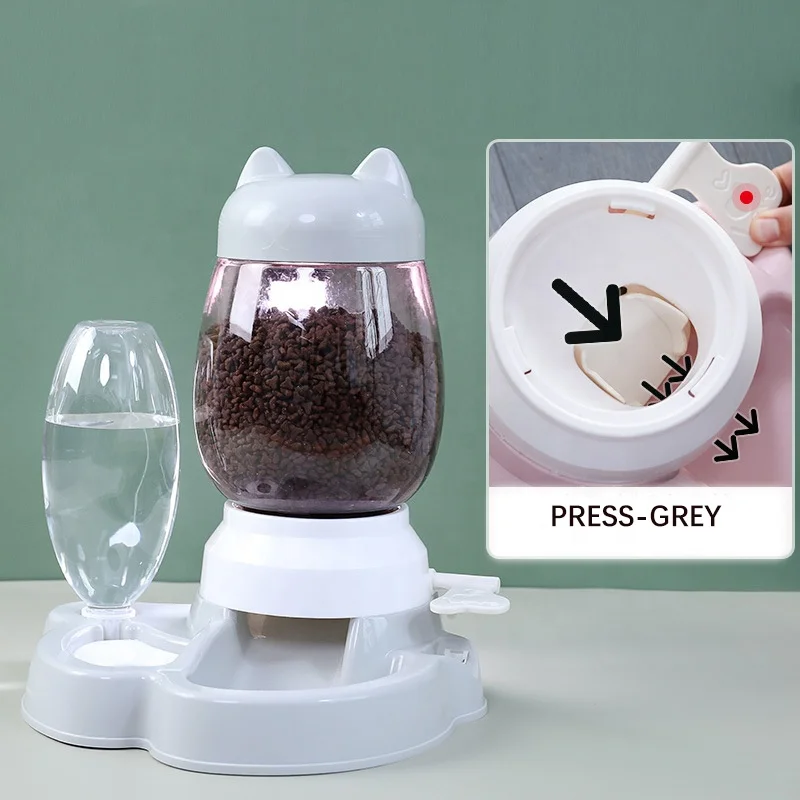 Multi-purpose Automatic Food Storage 2.2 L Large Volume Plastic Bowl Pet Dog Cleaning Water Drinking Bottle