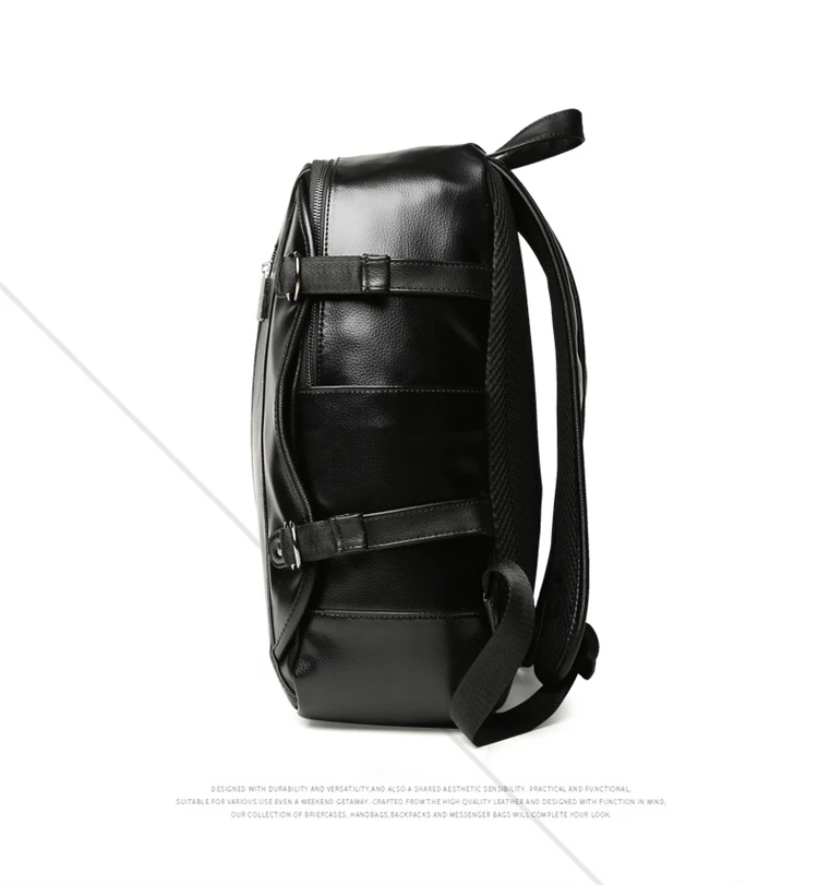 water proof street smart usb pu leather men school bags of latest designs laptop