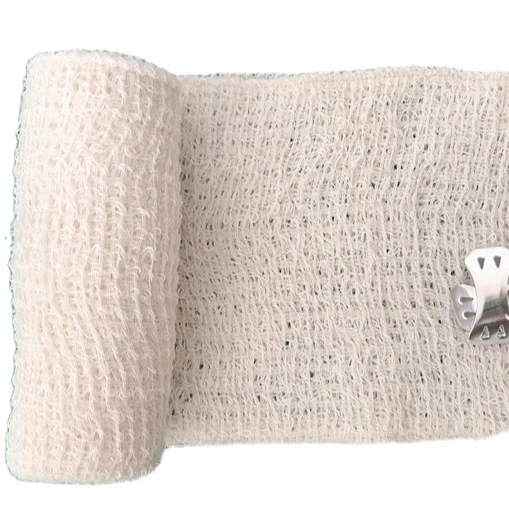 white Color Medical Plain Weave Hand Protective Elastic crepe Cotton Bandage 15*4.5m