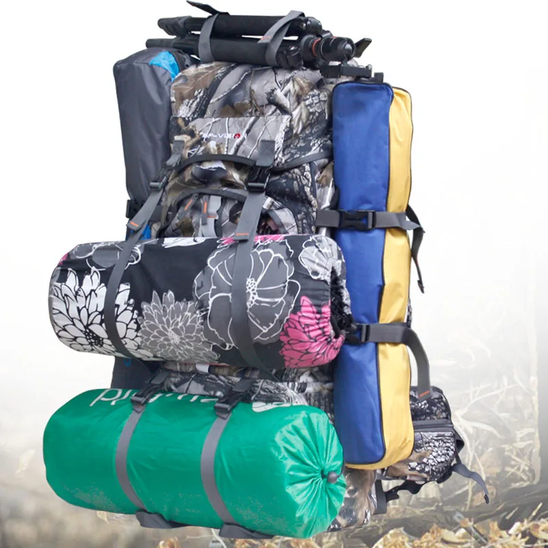 Mountaineering Bag 80L Backpack Outdoor Bionic Camouflage Backpack Hiking Bag Wholesale