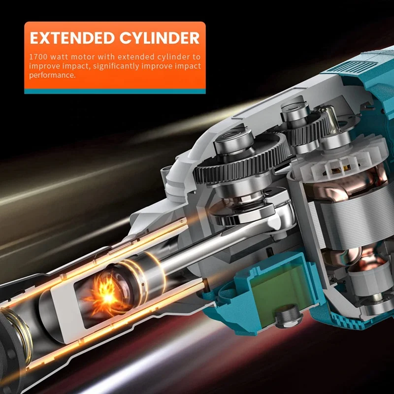 Berserker 1700W SDS Demolition Jack Hammer Corded Electric Heavy Duty Concrete Demolition Hammer