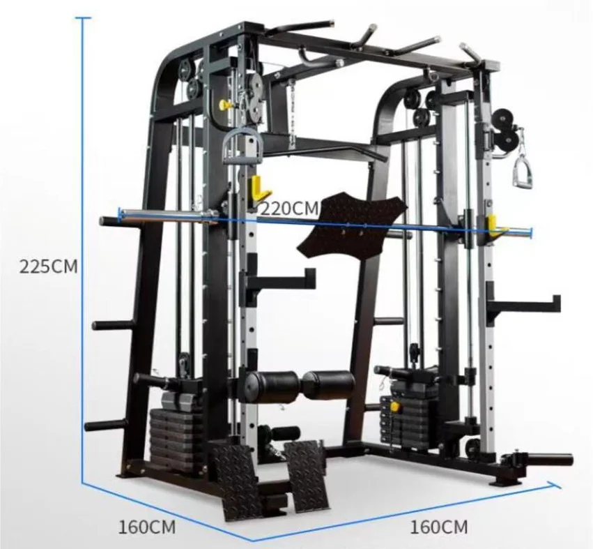 Gym Equipment Home Fitness Multi-function Squat Rack Power Rack Smith Machine