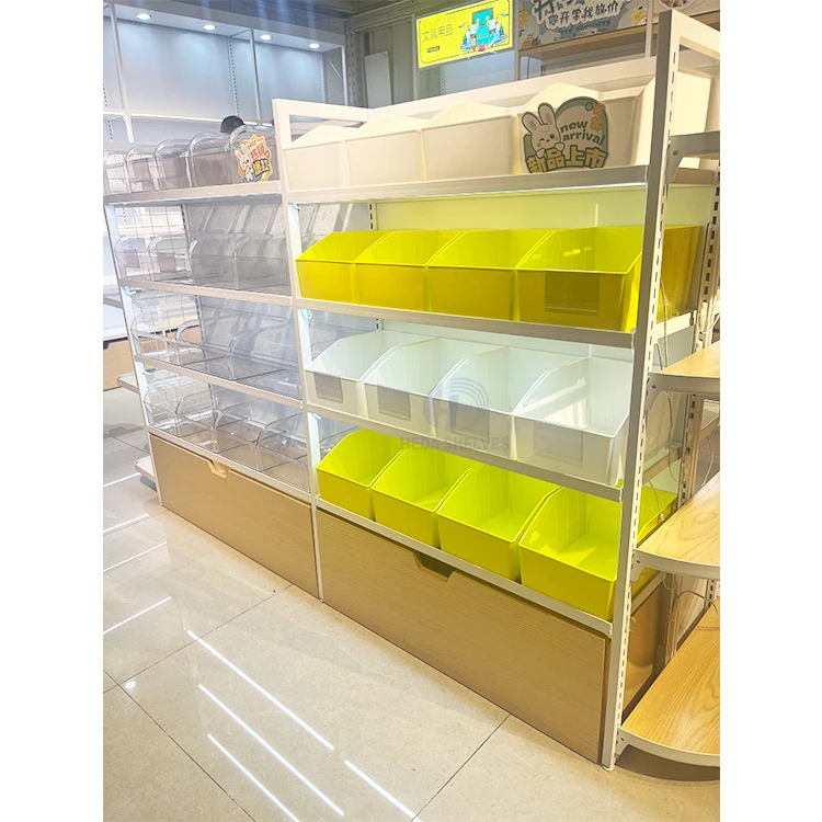 Cosmetics Display Stand Beauty Store Shelf Beauty Products Shelf Wooden Supermarket Gondola Shelving Shelves For Retail Store