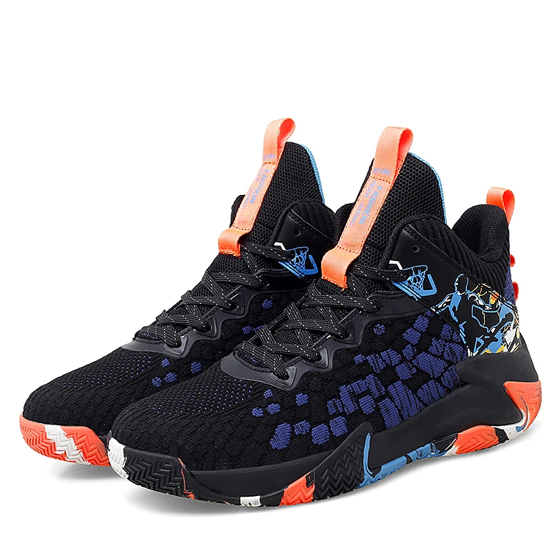 Custom New Professional Outdoor Sports Breathable Men Basketball Shoe