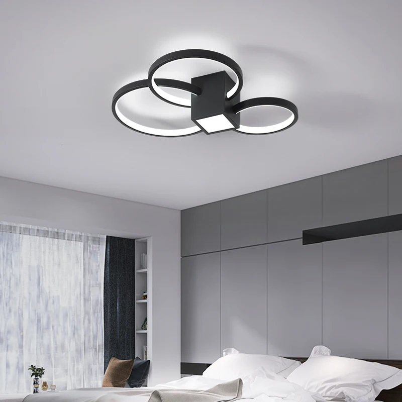 Flush Colorful New Design raw Material Aluminum Modern Home Plate Simple Style led Ceiling Light