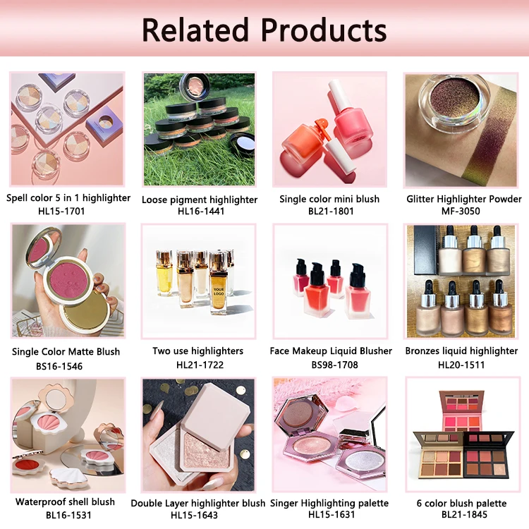 Muting Hot selling cosmetics New design custom logo Blush Powder Blush Face Makeup Professional blusher