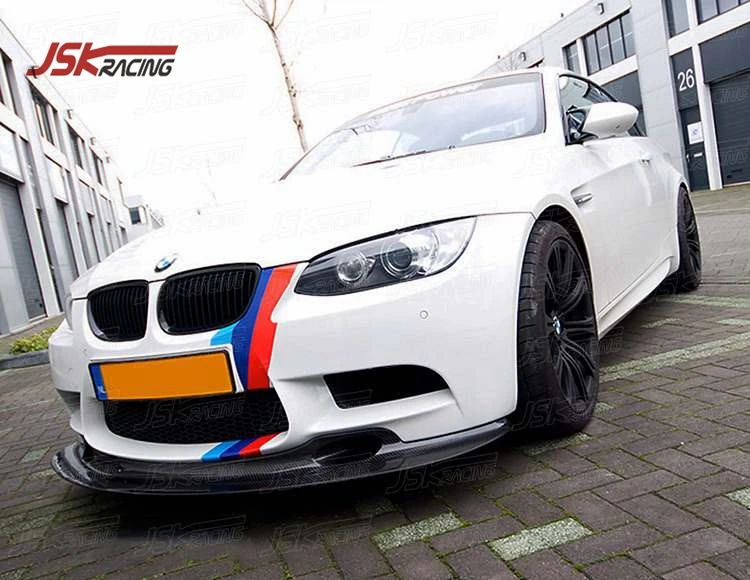  GT стиль углеродное волокно передний бампер губа для M3 BMW 3 серии E92