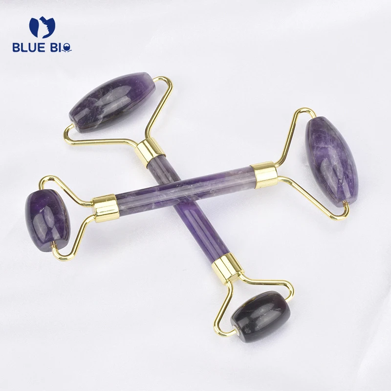 CE certification slimming face Double head rose quartz jade roller  guasha scraping tools